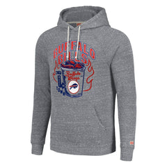 Homage Unisex NFL x Guy Fieri’s Flavortown Tri-Blend Pullover Hoodie - Buffalo Bills
