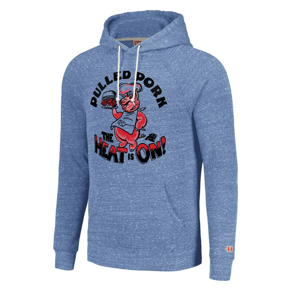 Homage Unisex NFL x Guy Fieri’s Flavortown Tri-Blend Pullover Hoodie - Carolina Panthers