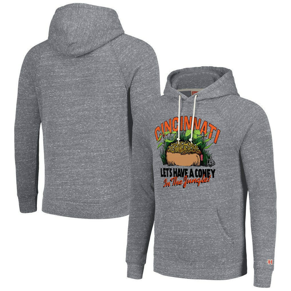 Homage Unisex NFL x Guy Fieri’s Flavortown Tri-Blend Pullover Hoodie - Cincinnati Bengals