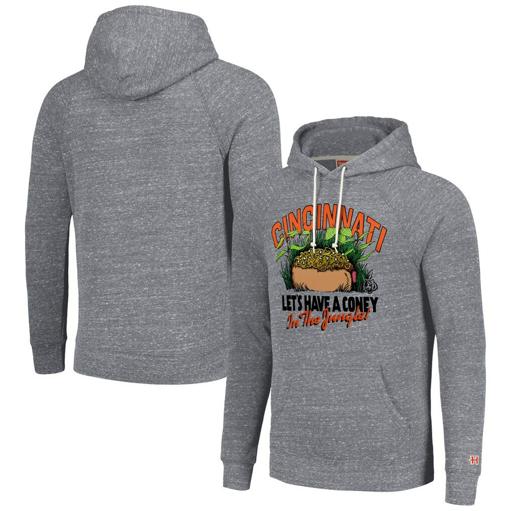 Homage Unisex NFL x Guy Fieri’s Flavortown Tri-Blend Pullover Hoodie - Cincinnati Bengals