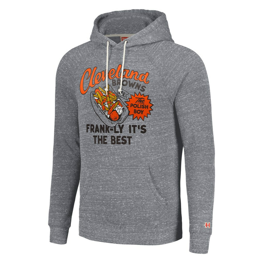 Homage Unisex NFL x Guy Fieri’s Flavortown Tri-Blend Pullover Hoodie - Cleveland Browns