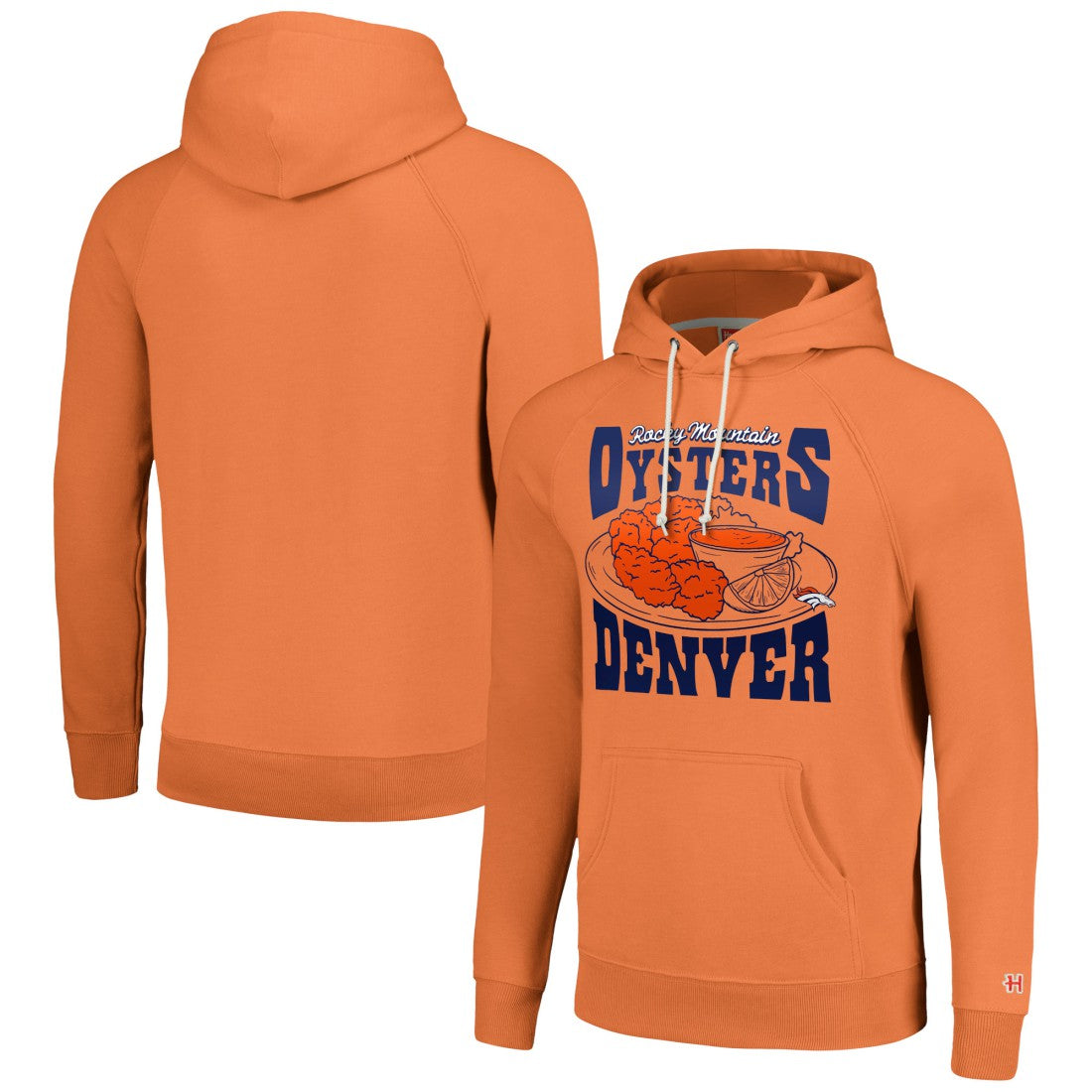 Homage Unisex NFL x Guy Fieri’s Flavortown Tri-Blend Pullover Hoodie - Denver Broncos