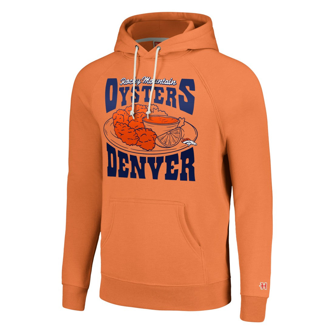 Homage Unisex NFL x Guy Fieri’s Flavortown Tri-Blend Pullover Hoodie - Denver Broncos