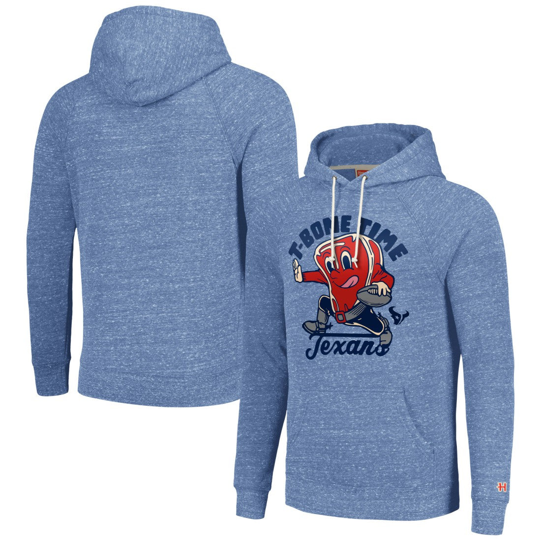 Homage Unisex NFL x Guy Fieri’s Flavortown Tri-Blend Pullover Hoodie - Houston Texans