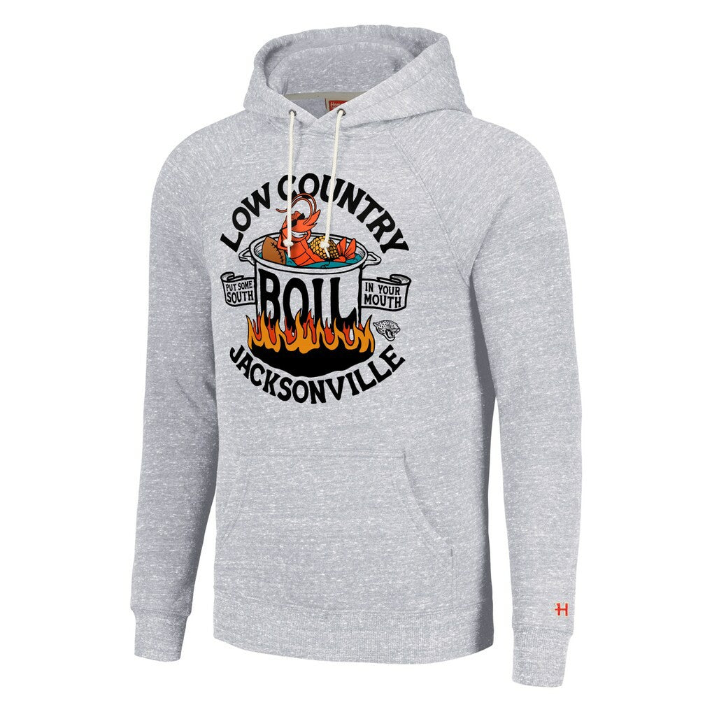 Homage Unisex NFL x Guy Fieri’s Flavortown Tri-Blend Pullover Hoodie - Jacksonville Jaguars