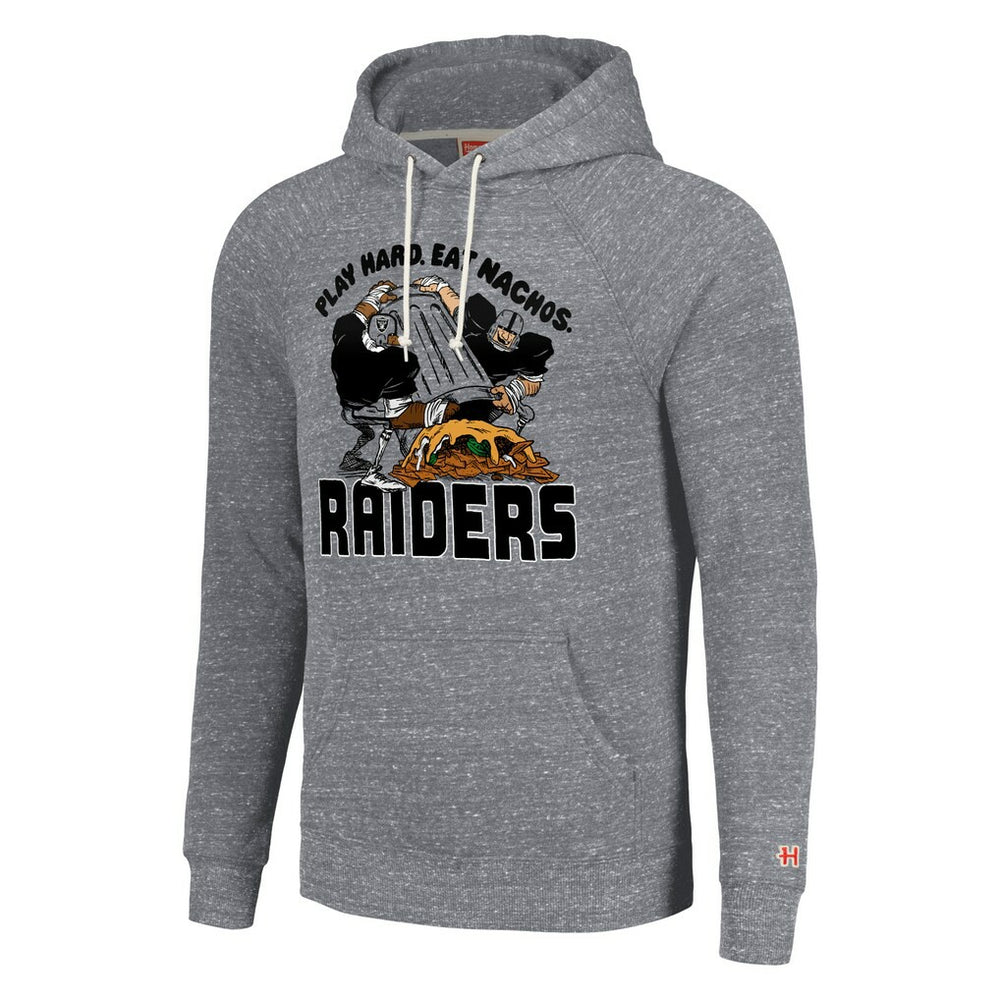 Homage Unisex NFL x Guy Fieri’s Flavortown Tri-Blend Pullover Hoodie - Las Vegas Raiders