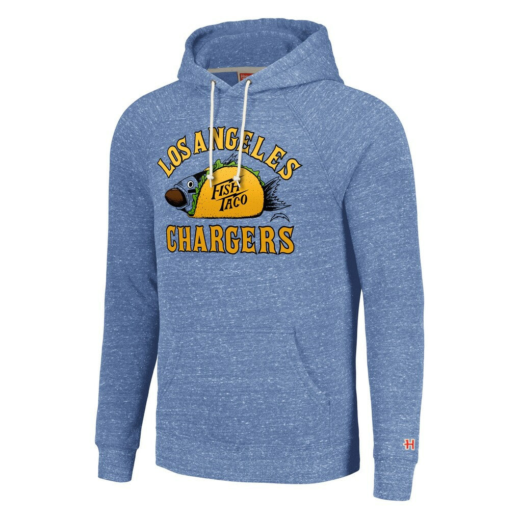 Homage Unisex NFL x Guy Fieri’s Flavortown Tri-Blend Pullover Hoodie - Los Angeles Chargers
