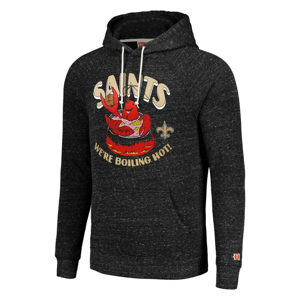 Homage Unisex NFL x Guy Fieri’s Flavortown Tri-Blend Pullover Hoodie - New Orleans Saints