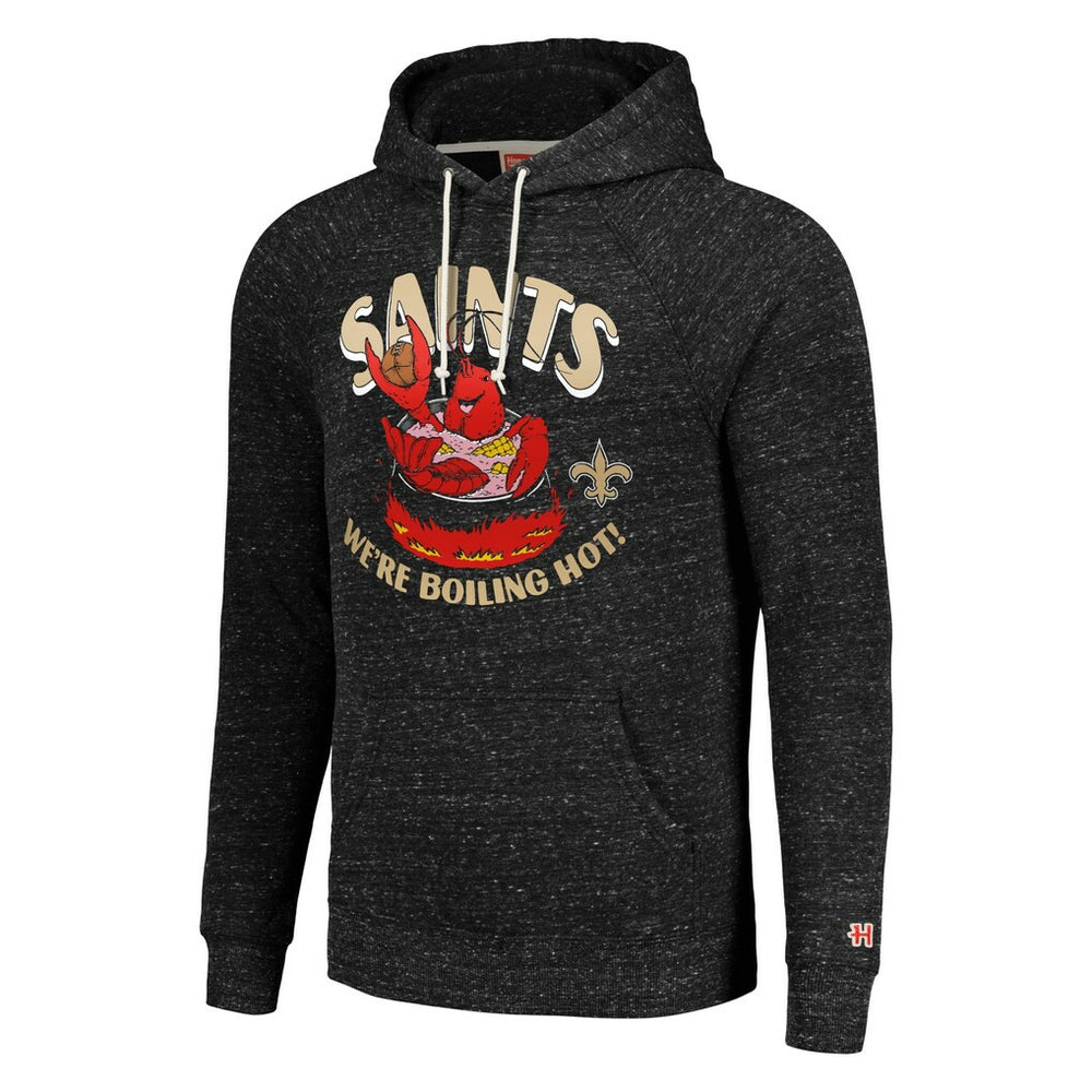 Homage Unisex NFL x Guy Fieri’s Flavortown Tri-Blend Pullover Hoodie - New Orleans Saints
