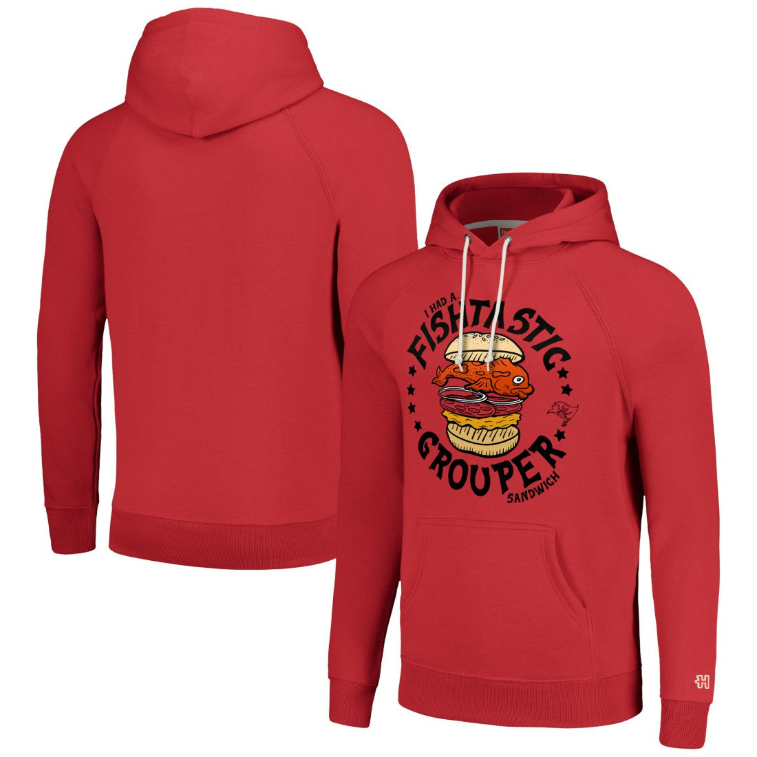 Homage Unisex NFL x Guy Fieri’s Flavortown Tri-Blend Pullover Hoodie - Tampa Bay Buccaneers