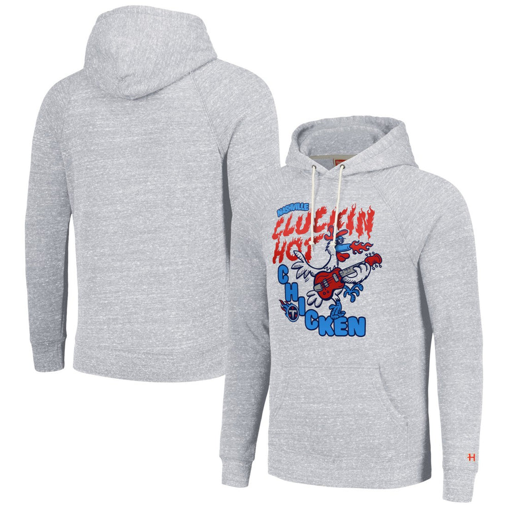 Homage Unisex NFL x Guy Fieri’s Flavortown Tri-Blend Pullover Hoodie - Tennessee Titans