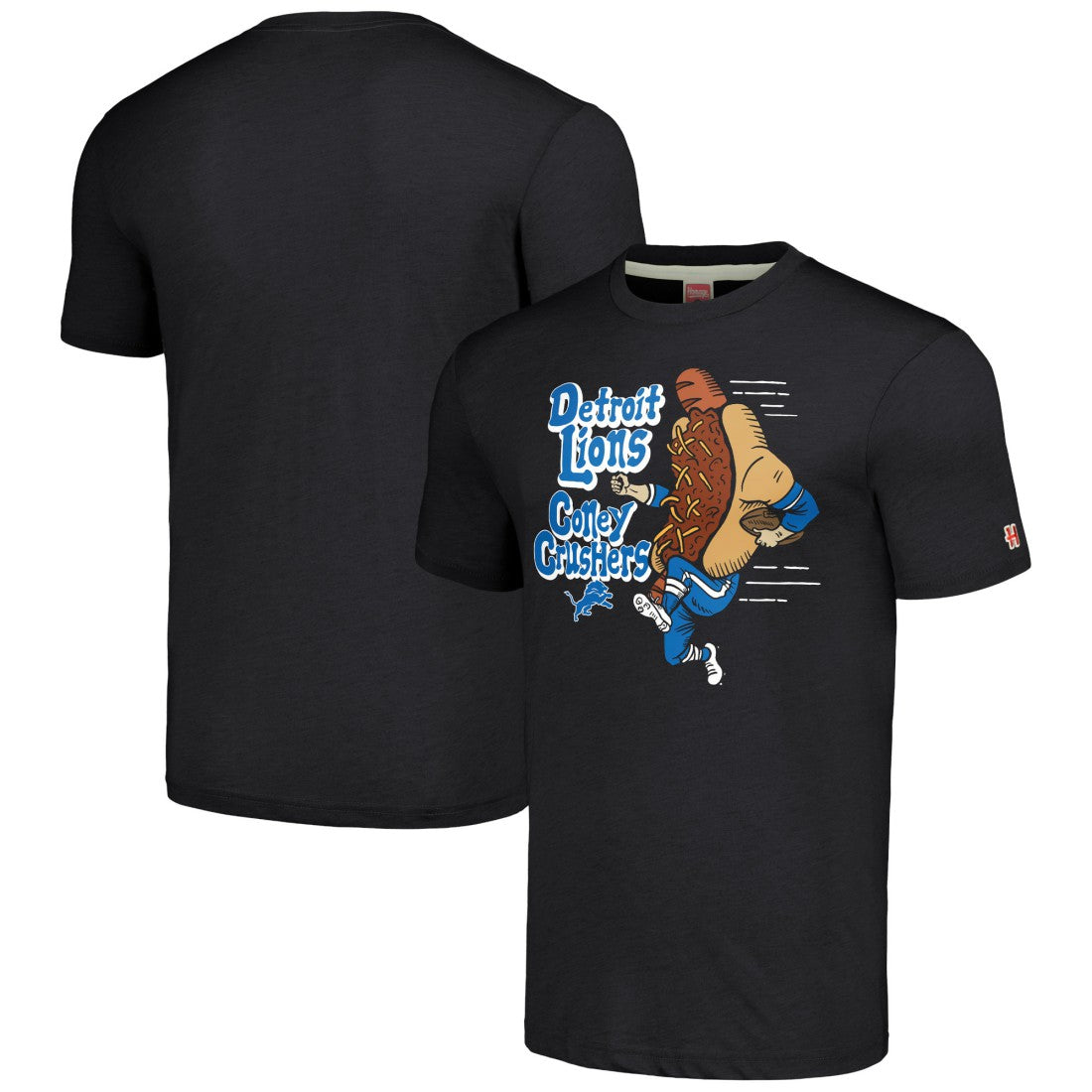 Homage Unisex NFL x Guy Fieri’s Flavortown Tri-Blend T-Shirt - Detroit Lions