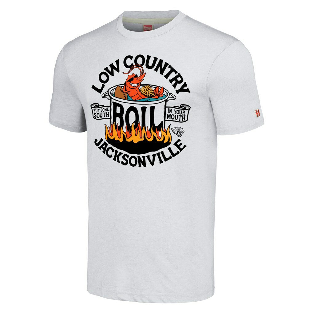 Homage Unisex NFL x Guy Fieri’s Flavortown Tri-Blend T-Shirt - Jacksonville Jaguars