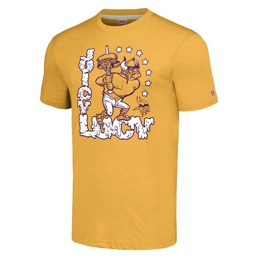 Homage Unisex NFL x Guy Fieri’s Flavortown Tri-Blend T-Shirt - Minnesota Vikings