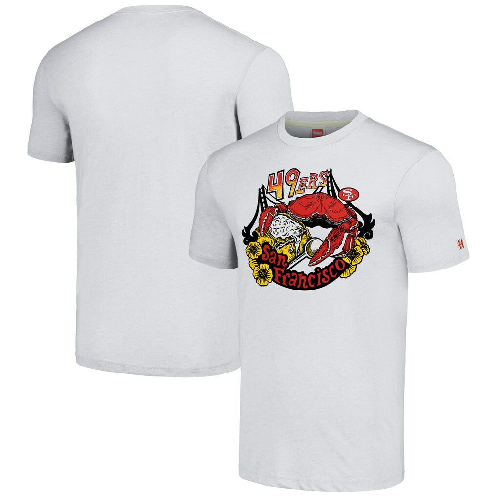 Homage Unisex NFL x Guy Fieri’s Flavortown Tri-Blend T-Shirt - San Francisco 49ers