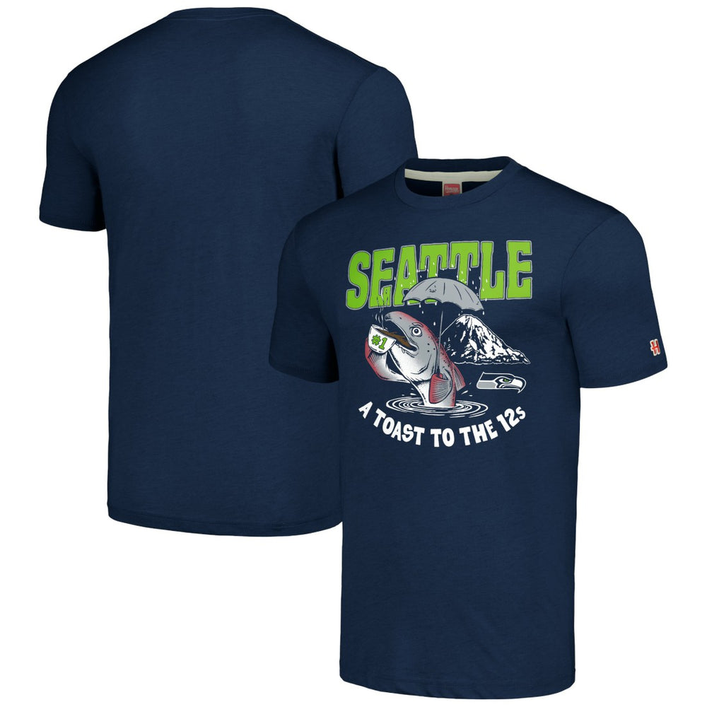 Homage Unisex NFL x Guy Fieri’s Flavortown Tri-Blend T-Shirt - Seattle Seahawks