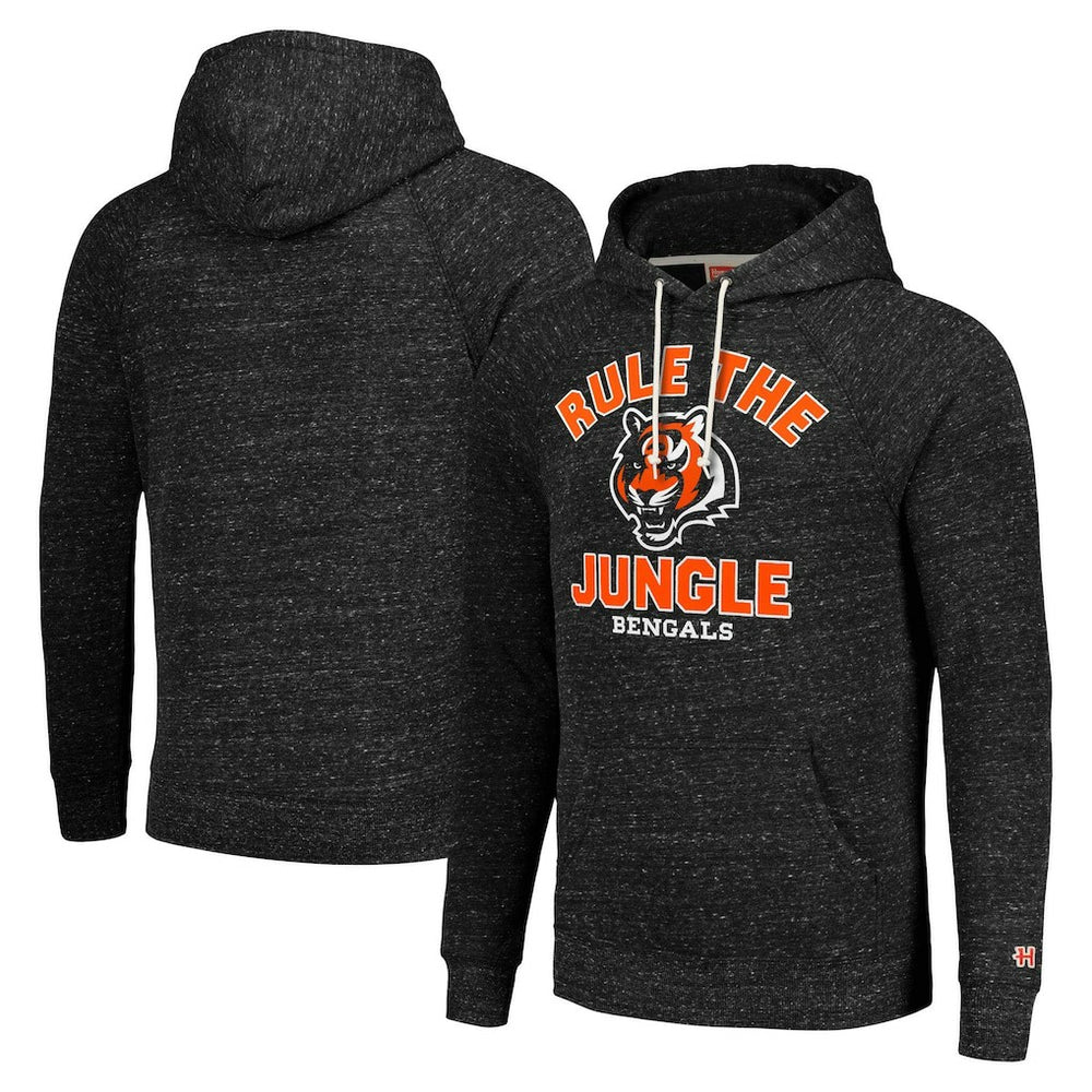 Homage Unisex Hyperlocal Raglan Pullover Hoodie - Cincinnati Bengals