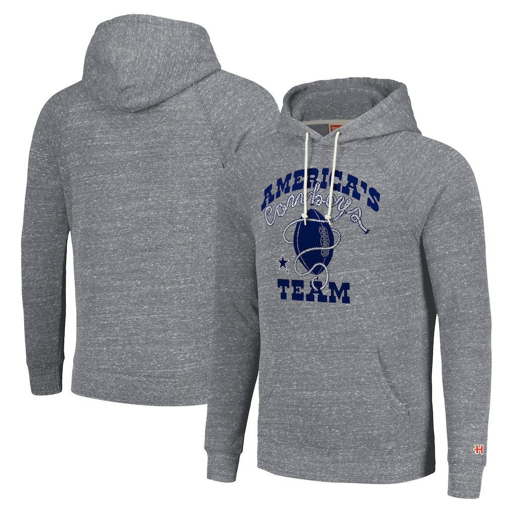 Homage Unisex Hyperlocal Raglan Pullover Hoodie - Dallas Cowboys