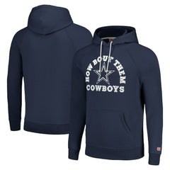 Homage Unisex Hyperlocal Raglan Pullover Hoodie - Dallas Cowboys