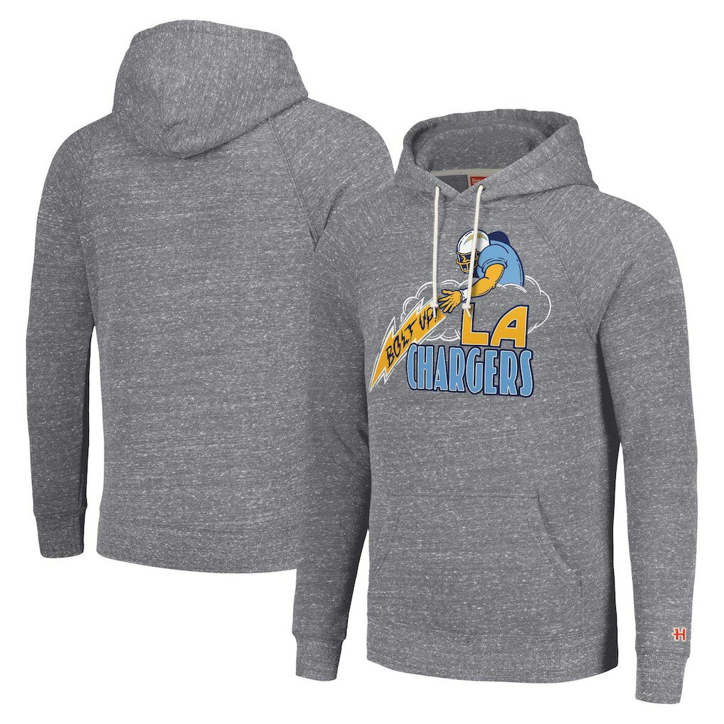 Homage Unisex Hyperlocal Raglan Pullover Hoodie - Los Angeles Chargers