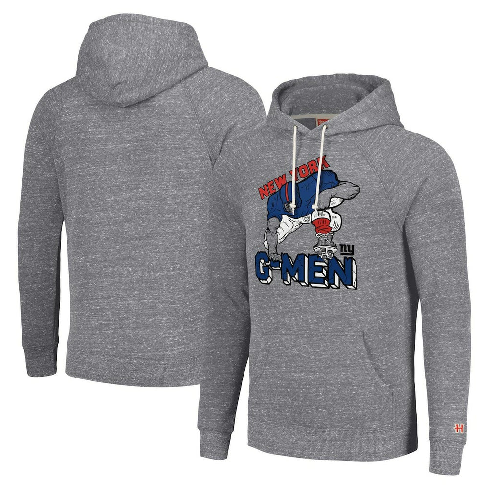 Homage Unisex Hyperlocal Raglan Pullover Hoodie - New York Giants
