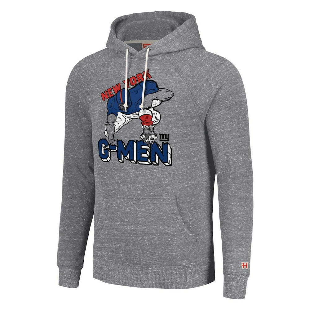 Homage Unisex Hyperlocal Raglan Pullover Hoodie - New York Giants