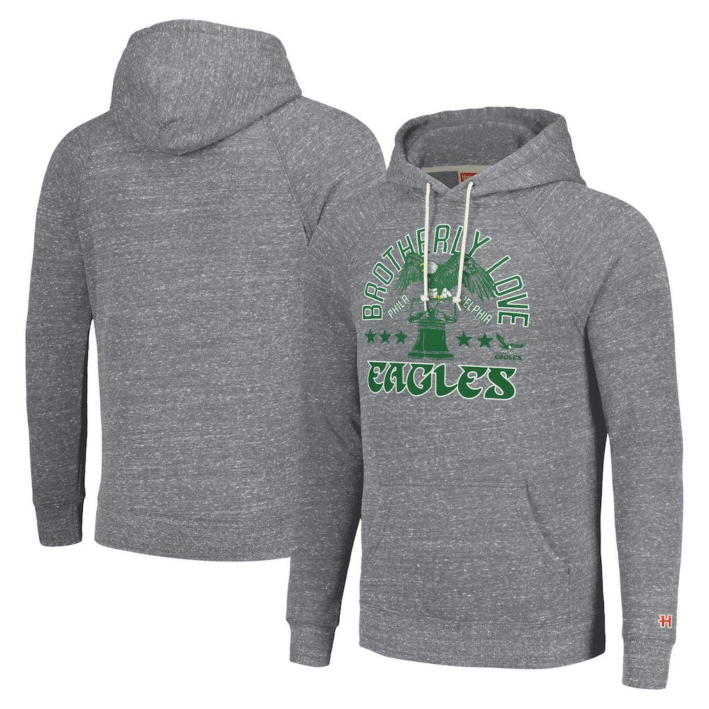 Homage Unisex Hyperlocal Raglan Pullover Hoodie - Philadelphia Eagles