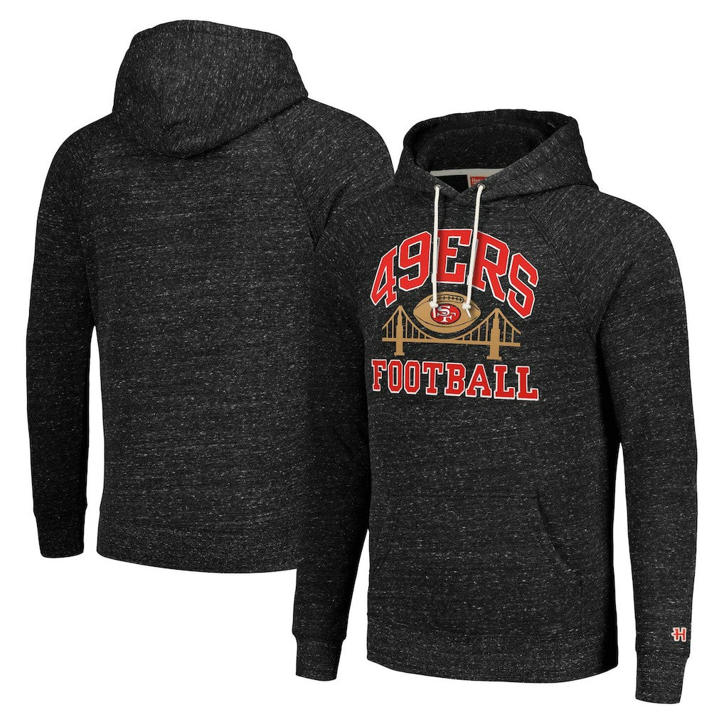 Homage Unisex Hyperlocal Raglan Pullover Hoodie - San Francisco 49ers