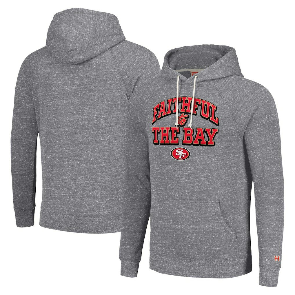 Homage Unisex Hyperlocal Raglan Pullover Hoodie - San Francisco 49ers