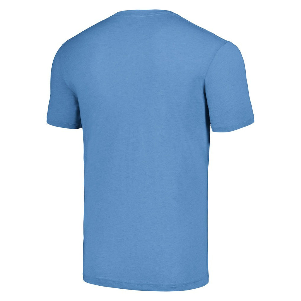 Homage Unisex The NFL ASL Collection by Love Sign Tri-Blend T-Shirt - Carolina Panthers