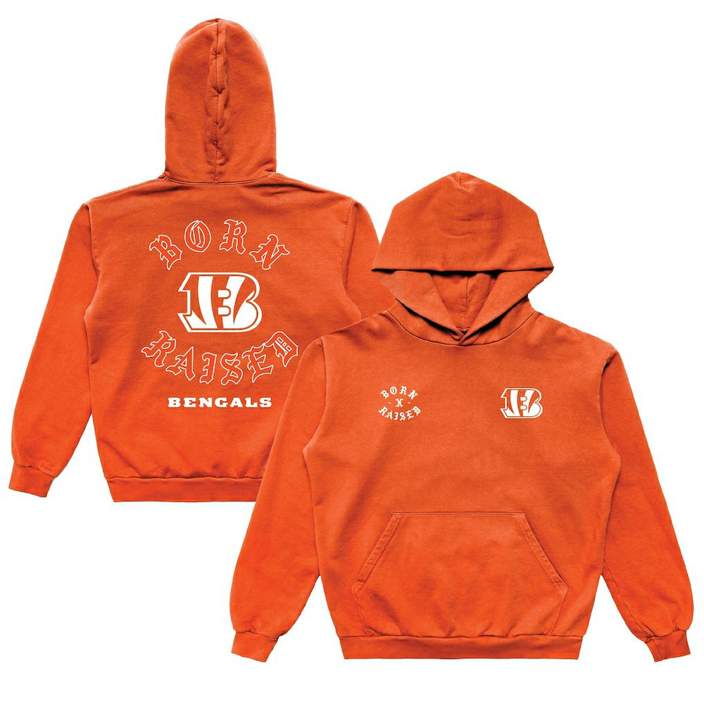 Born x Raised Unisex Pullover Hoodie - Cincinnati Bengals