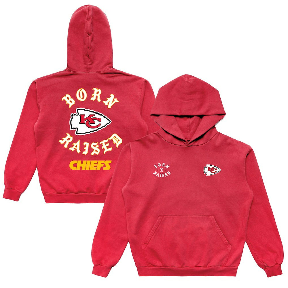 Born x Raised Unisex Pullover Hoodie - Kansas City Chiefs