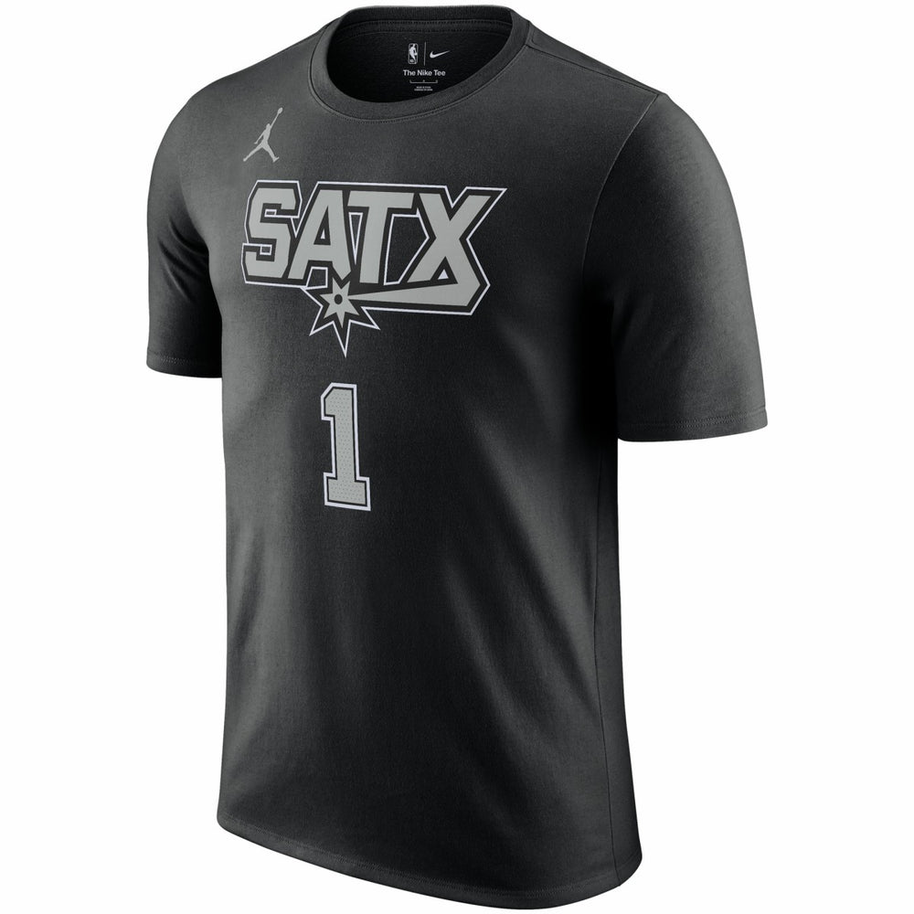 NBA Victor Wembanyama San Antonio Spurs Jordan Brand 2022/23 Statement Edition Name & Number T-Shirt