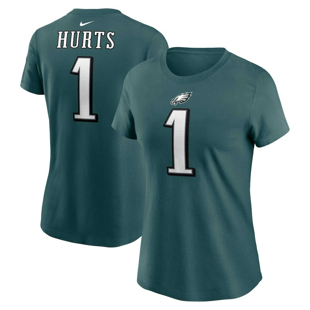 Jalen Hurts  Women's Player Name & Number T-Shirt - Philadelphia Eagles