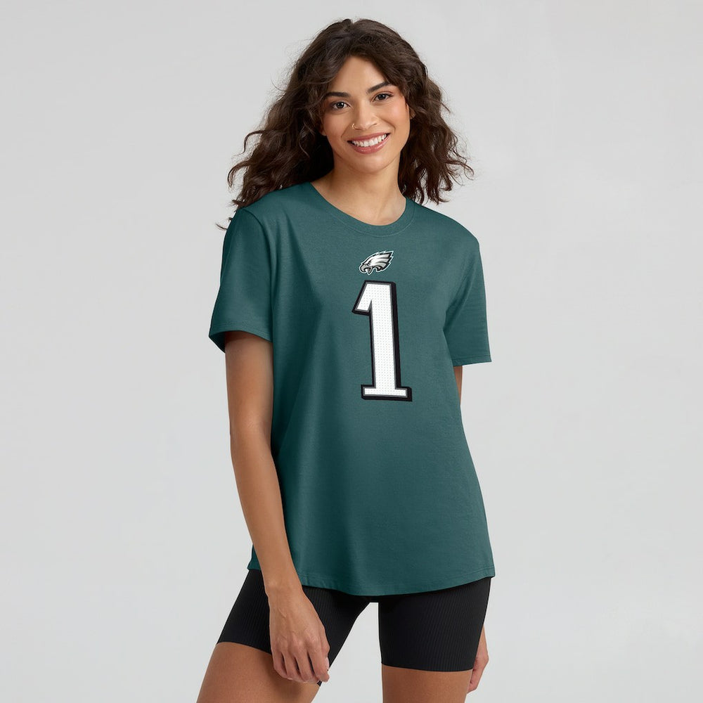 Jalen Hurts  Women's Player Name & Number T-Shirt - Philadelphia Eagles