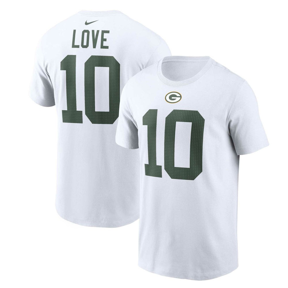 Jordan Love  Player Name & Number T-Shirt - Green Bay Packers