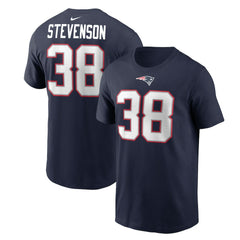 Rhamondre Stevenson  Player Name & Number T-Shirt - New England Patriots