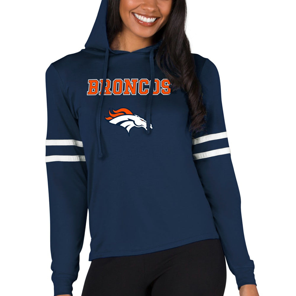 Concepts Sport Women's Marathon Lightweight Lounge Pullover Hoodie - Denver Broncos