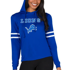 Concepts Sport Women's Marathon Lightweight Lounge Pullover Hoodie - Detroit Lions