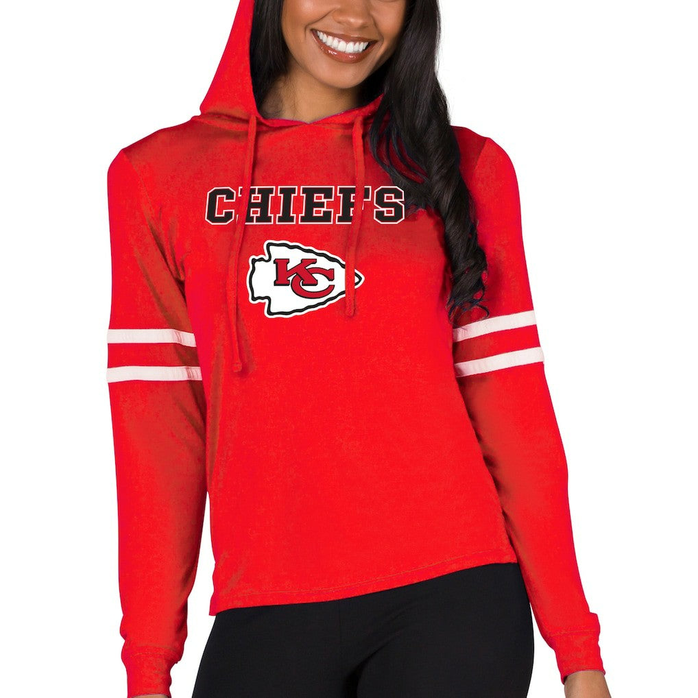 Concepts Sport Women's Marathon Lightweight Lounge Pullover Hoodie - Kansas City Chiefs