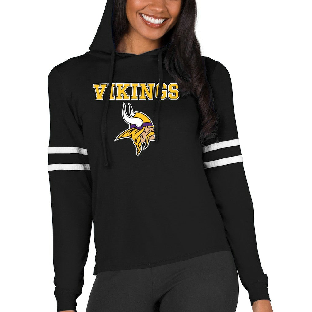 Concepts Sport Women's Marathon Lightweight Lounge Pullover Hoodie - Minnesota Vikings