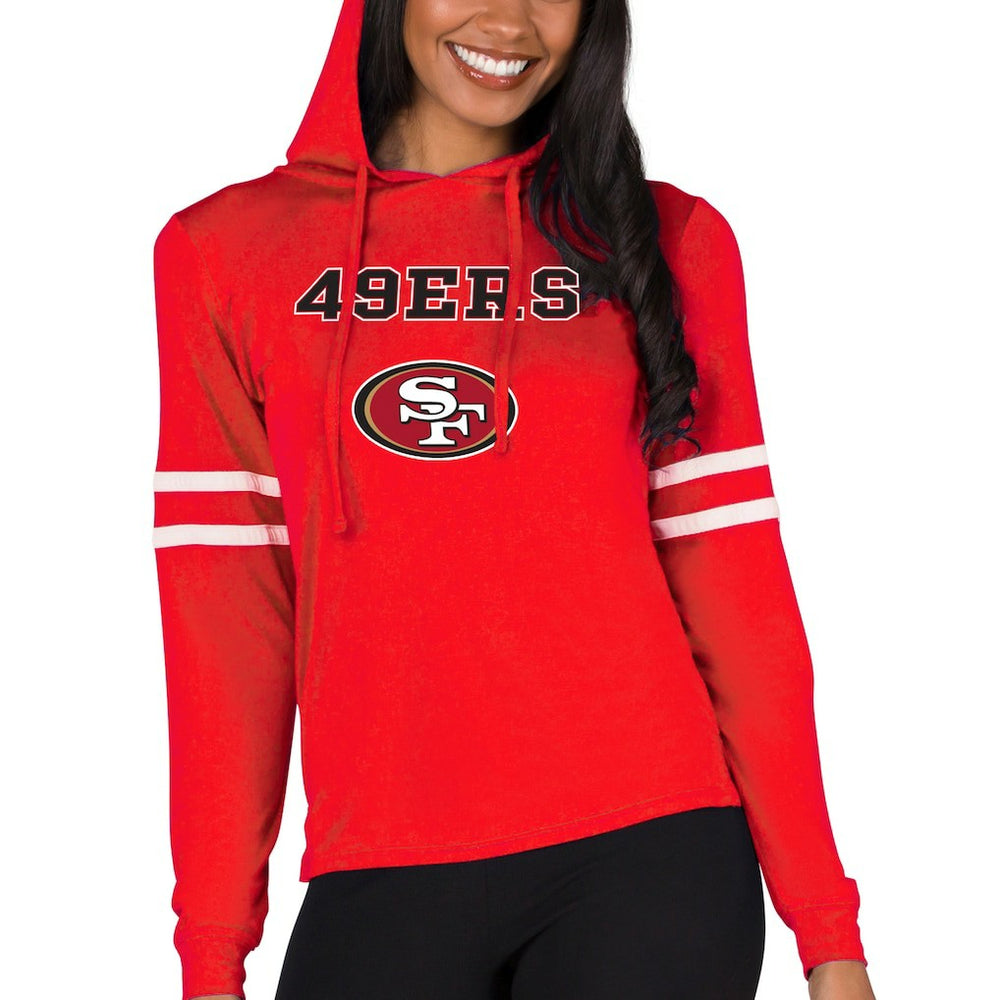 Concepts Sport Women's Marathon Lightweight Lounge Pullover Hoodie - San Francisco 49ers