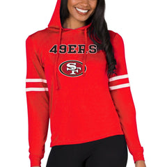 Concepts Sport Women's Marathon Lightweight Lounge Pullover Hoodie - San Francisco 49ers