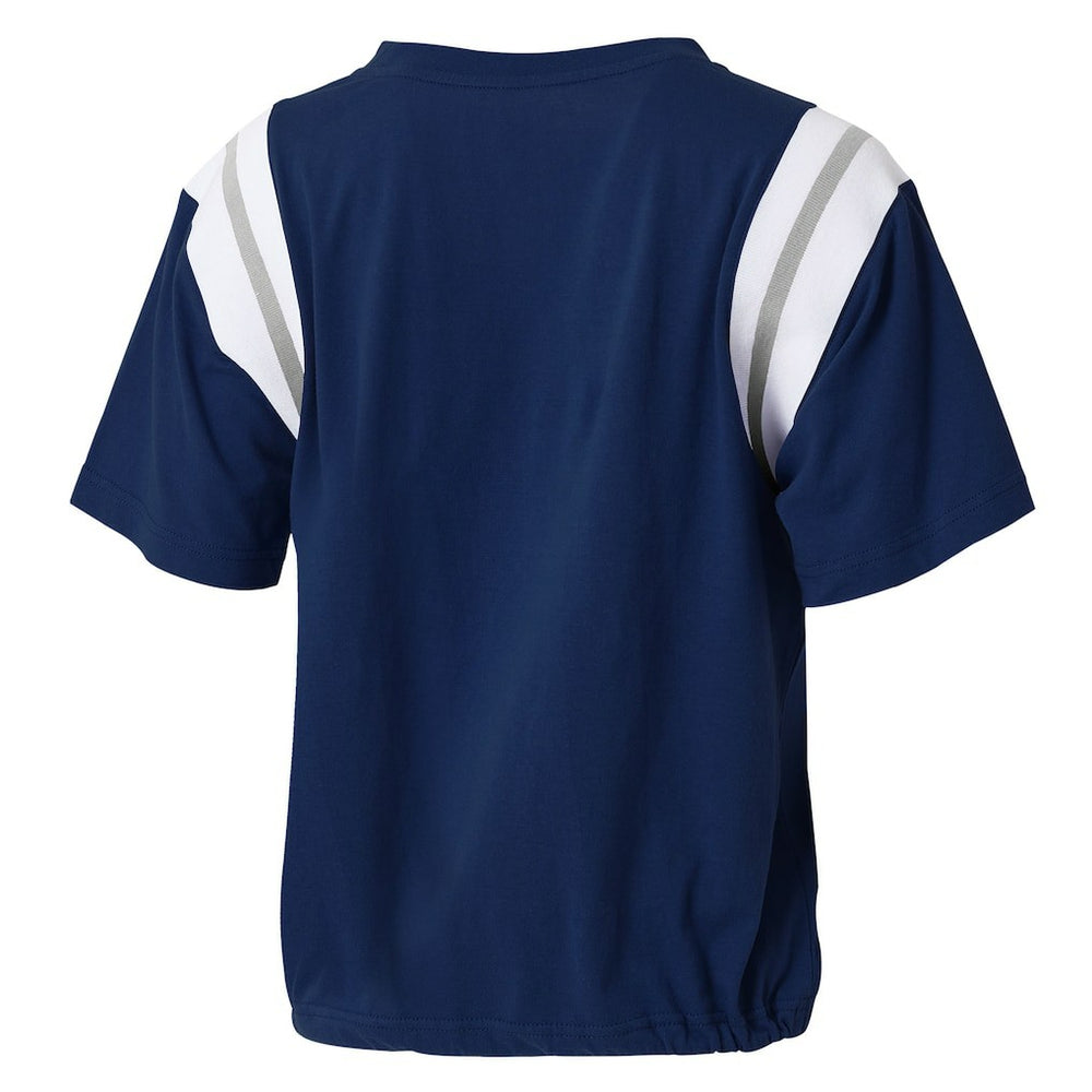 WEAR by Erin Andrews Women's Cinched Colorblock T-Shirt - Dallas Cowboys