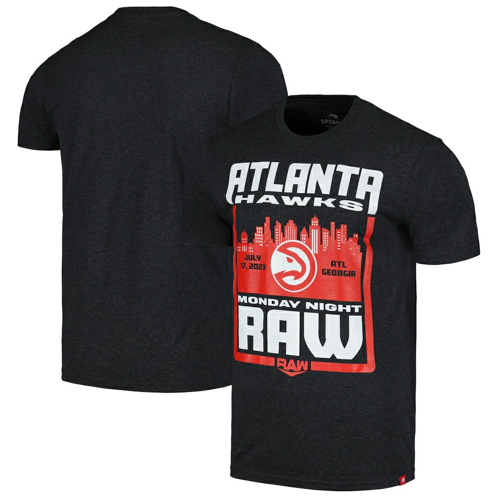 NBA Sportiqe Monday Night RAW x Atlanta Hawks Tri-Blend T-Shirt