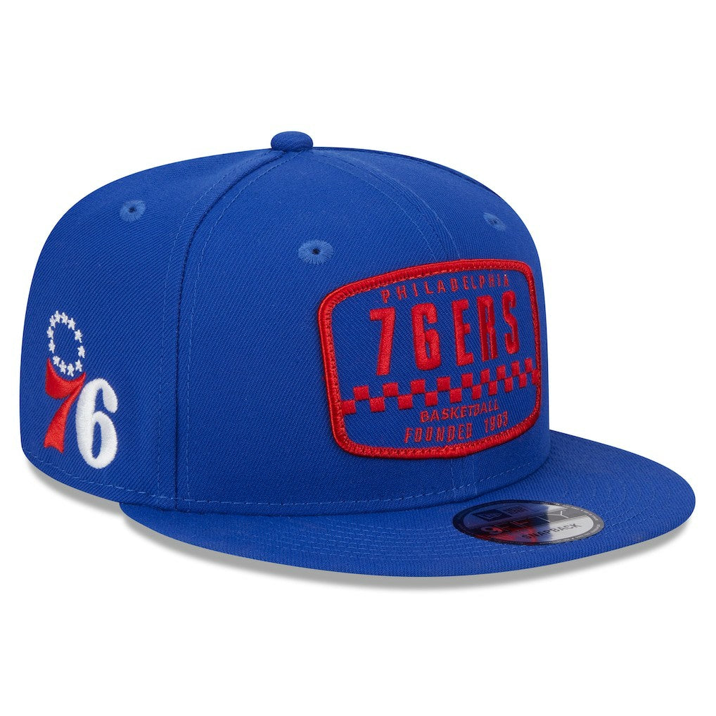 NBA Philadelphia 76ers Rally Drive Finish Line Patch 9FIFTY Snapback Hat