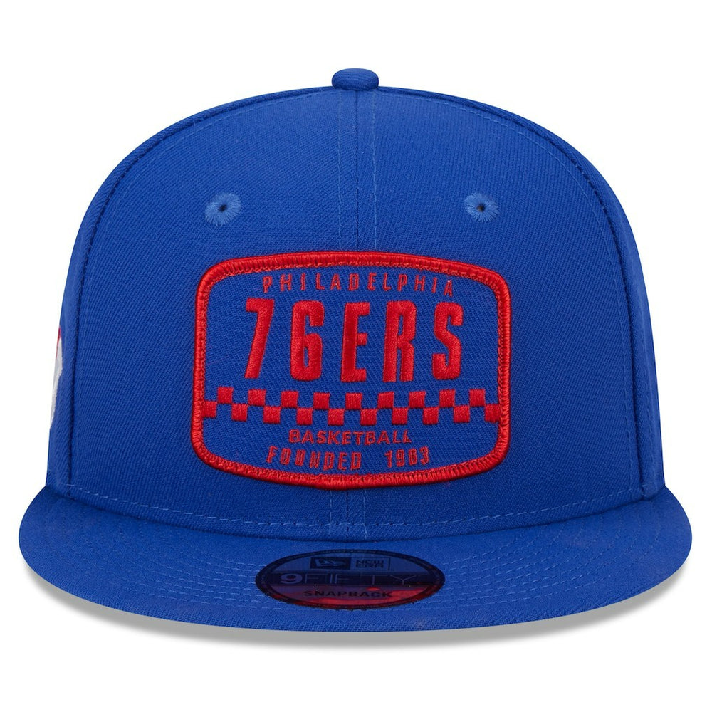 NBA Philadelphia 76ers Rally Drive Finish Line Patch 9FIFTY Snapback Hat