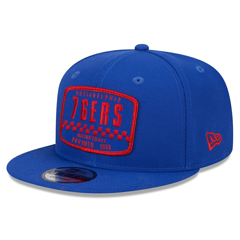 NBA Philadelphia 76ers Rally Drive Finish Line Patch 9FIFTY Snapback Hat