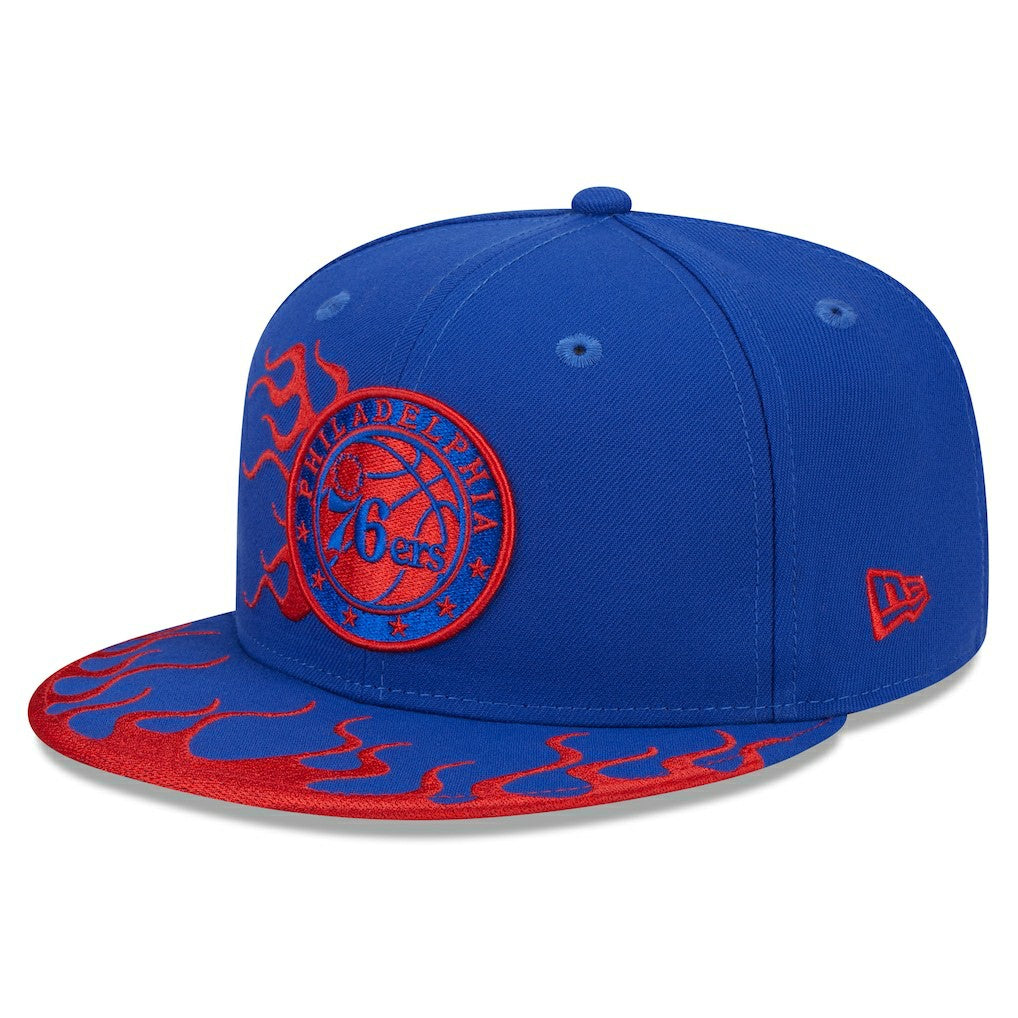 NBA Philadelphia 76ers Rally Drive Flames 9FIFTY Snapback Hat