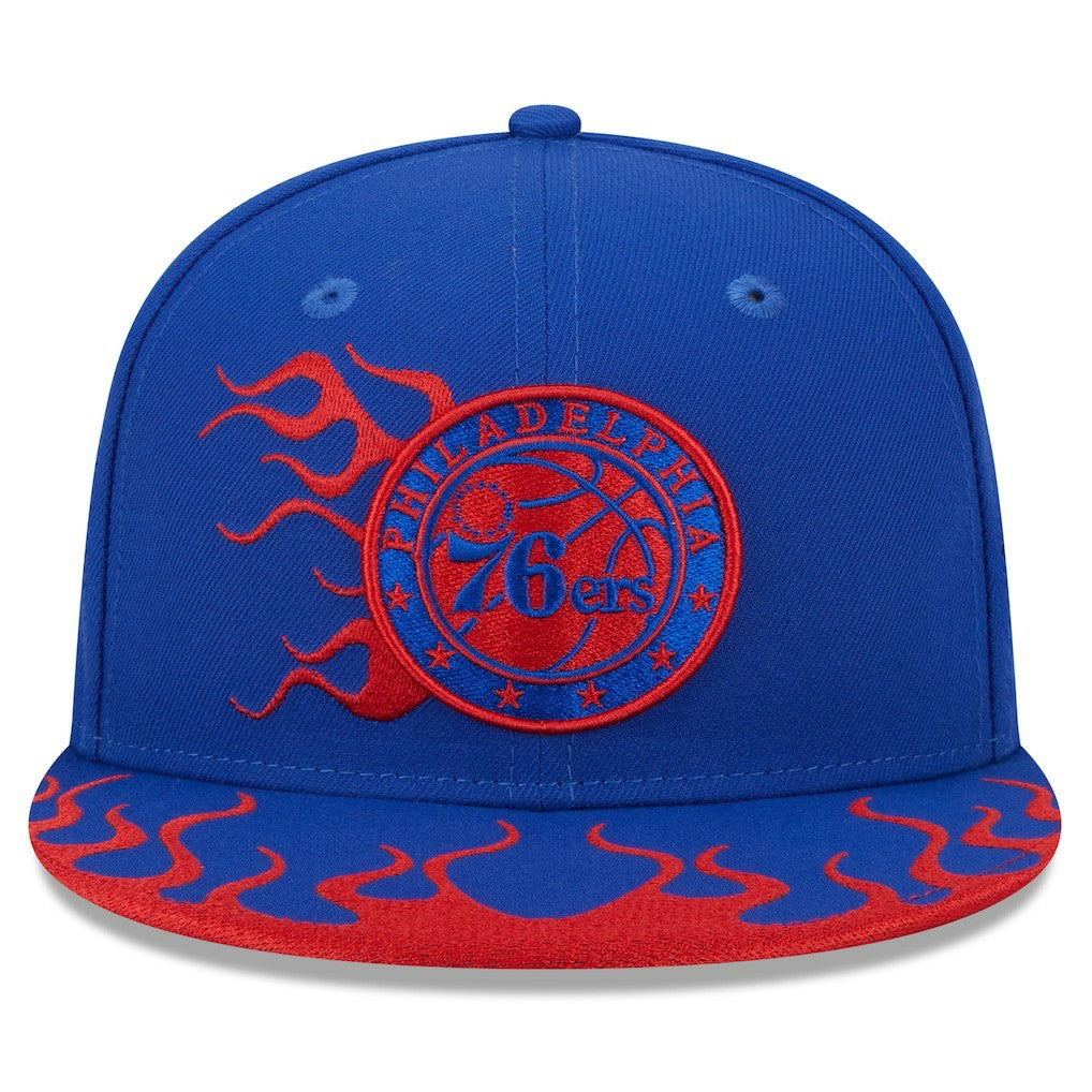 NBA Philadelphia 76ers Rally Drive Flames 9FIFTY Snapback Hat